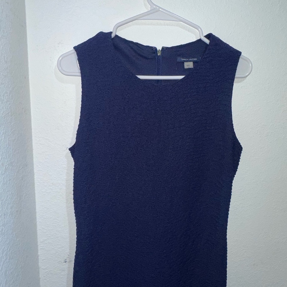 Tommy Hilfiger Textured Blue Dress